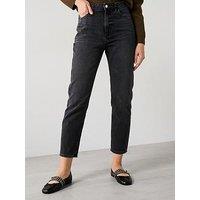 Mango Mom Jeans - Black