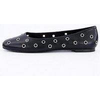 Mango Die Cut Ballerinas - Black