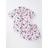Disney Lilo & Stitch Button Through Shorts Pyjama Set - Pink