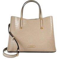 Dune London Dorry Branded Hardware Tote Bag - Grey