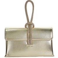Dune London Brynie Diamante Loop Handle Clutch Bag - Gold