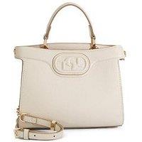 Dune London Daily Embossed Logo Tote Bag - Cream