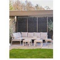 Pacific Lifestyle Aruba Corner Dining Set With Adjustable Table