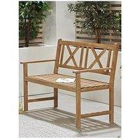 Pacific Lifestyle Cambridge Light Teak Outdoor 2 Seater Bench