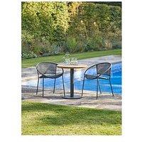 Pacific Lifestyle Dakota Outdoor Bistro Set Black