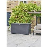 Pacific Lifestyle Rhode Island Large Galvanised Steel Cushion Box Anthracite