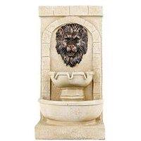 Streetwize Solar Water Feature Lion Head Fountain