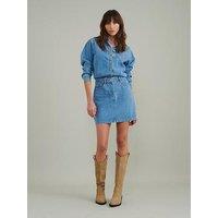 Nobodys Child Denim Galveston Mini Shirt Dress - Blue