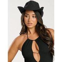 South Beach Soft Cotton Cowboy Hat - Black