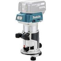 Makita 18V Router/Trimmer With Trimmer Base, Straight Guide In Makpac Case