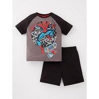 Spiderman Short Pyjamas - Grey
