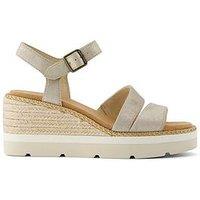 Toms Darya Wedge Sandal - Light Natural