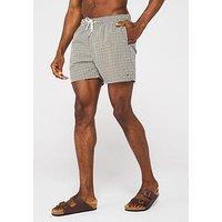 Tommy Hilfiger Medium Drawstring Geo Print Swim Shorts - Dark Beige