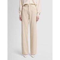 7 For All Mankind Tess Linen Trousers - Beige