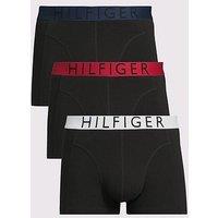 Tommy Hilfiger 3 Pack Contrast Waistband Trunks - Multi