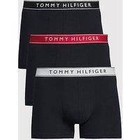 Tommy Hilfiger 3 Pack Contrast Waistband Trunks - Multi