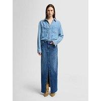 7 For All Mankind Ipanema 2 In 1 Denim Maxi Dress - Blue