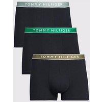 Tommy Hilfiger 3 Pack Contrast Waistband Trunks - Multi