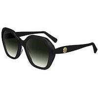 Longchamp Lo759S Modified Rectangle Acetate Sunglasses