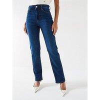 V By Very Sculpt Straight Leg Jeans - Dark Wash