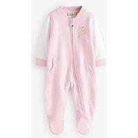 Ted Baker Baby Girls Varsity Sleepsuit - Pink
