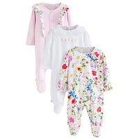 Ted Baker Baby Girls 3 Pack Sleepsuit - Pink