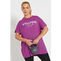 Yours Curve Wellness Club Active Top - Purple