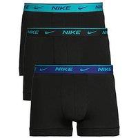 Nike Nike Mens 3 Pack Trunks - Black