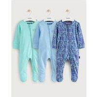 Ted Baker Baby Boys 3 Pack Sleepsuit - Multi