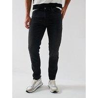 Boss Onyx Bo Tapered Fit Jeans- Black