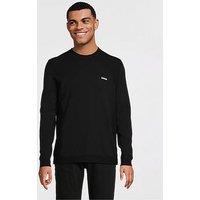 Boss Boss Momentum Lite Cotton Knitted Jumper-Black