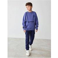 Ted Baker Boys T-Shirt Cargo Trousers Set - Blue