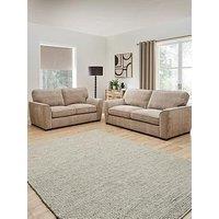 Very Home Harlow 3 + 2 Seater Fabric Sofa Set (Buy & Save!) - Fsc Certified