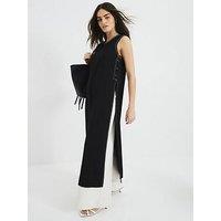 River Island Tailored Maxi Top - Black