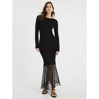 River Island Knitted Maxi Dress - Black