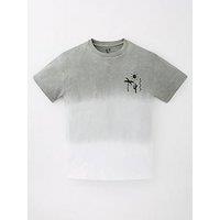 V By Very Boys Ombre T-Shirt With Back Print - Green