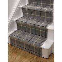 Homemaker Grey Check Stair Runner - 60 X 600 Cm