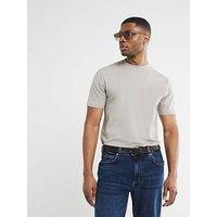 River Island Essentials Slim Fit T-Shirt - Light Grey