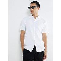 River Island Short Sleeve Brick Pointelle Shirt
