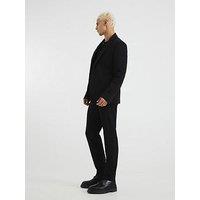 River Island Skinny Fit Suit Trousers - Black