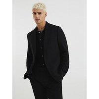River Island Skinny Fit Suit Jacket - Black