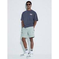 River Island Cargo Swim Shorts - Light Green