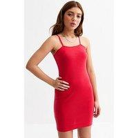 New Look 915 Girls Jersey Bandeau Dress - Red