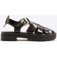 River Island Fisherman Sandal - Black