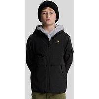 Lyle & Scott Boys Hooded Windbreaker Jacket - Black