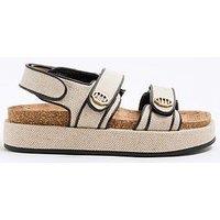 River Island Chunky Dad Sandal - Beige