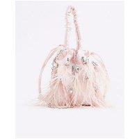 River Island Feather Embellished Bag - Pink