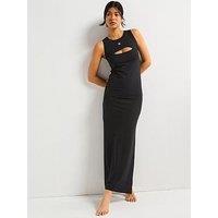 Hugo Ivy Bodycon Midi Dress - Black