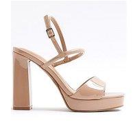 River Island Sling Back Platform Sandal - Pink