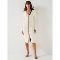 Boss Fabiri Knitted Dress - Open White